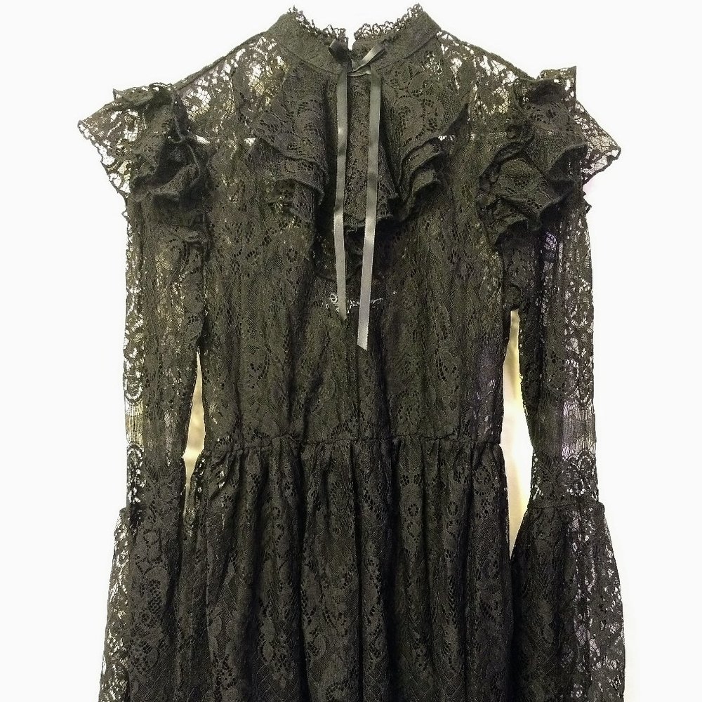 Killstar Liliana Victorian Black Lace Dress